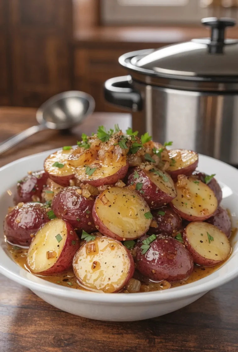 Slow Cooker Onion Butter Potatoes