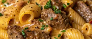 Creamy Paprika Steak Shells