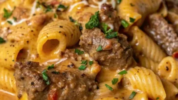 Creamy Paprika Steak Shells