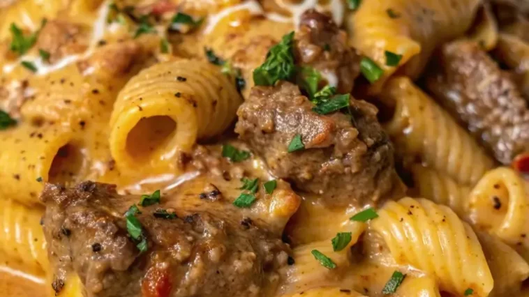 Creamy Paprika Steak Shells