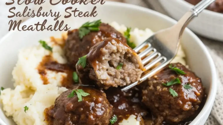Cooker Salisbury Steak Meatballs