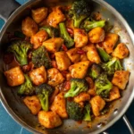 Harissa-Orange Chicken and Broccoli