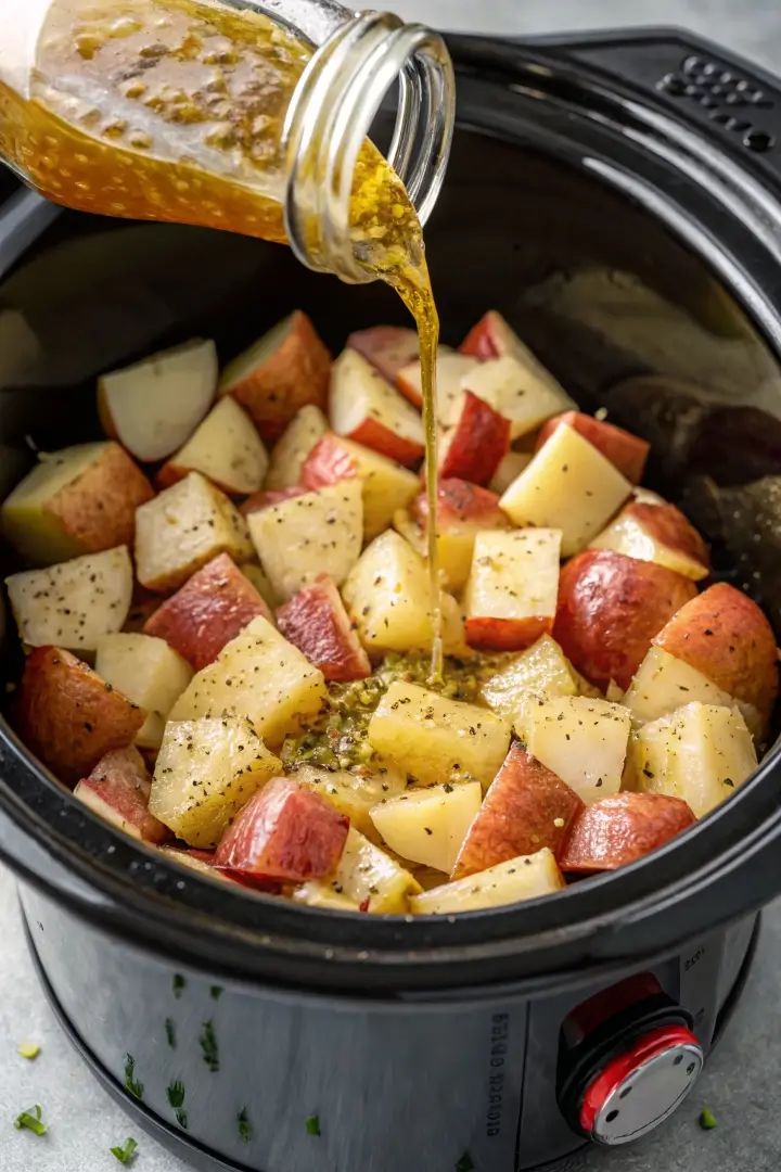 Slow Cooker Italian Herb Potatoes