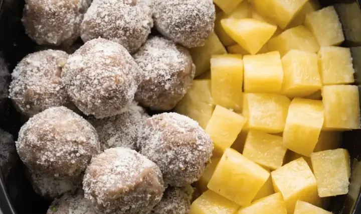 Slow Cooker Meatball and Potato Stew