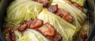 Slow Cooker Braised Cabbage and Bacon Recipe