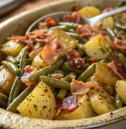 Country Ranch Green Beans 'n Potatoes with Bacon