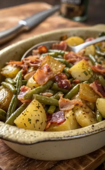 Country Ranch Green Beans 'n Potatoes with Bacon