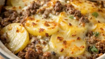 Slow Cooker 4-Ingredient Hamburger Potato Casserole