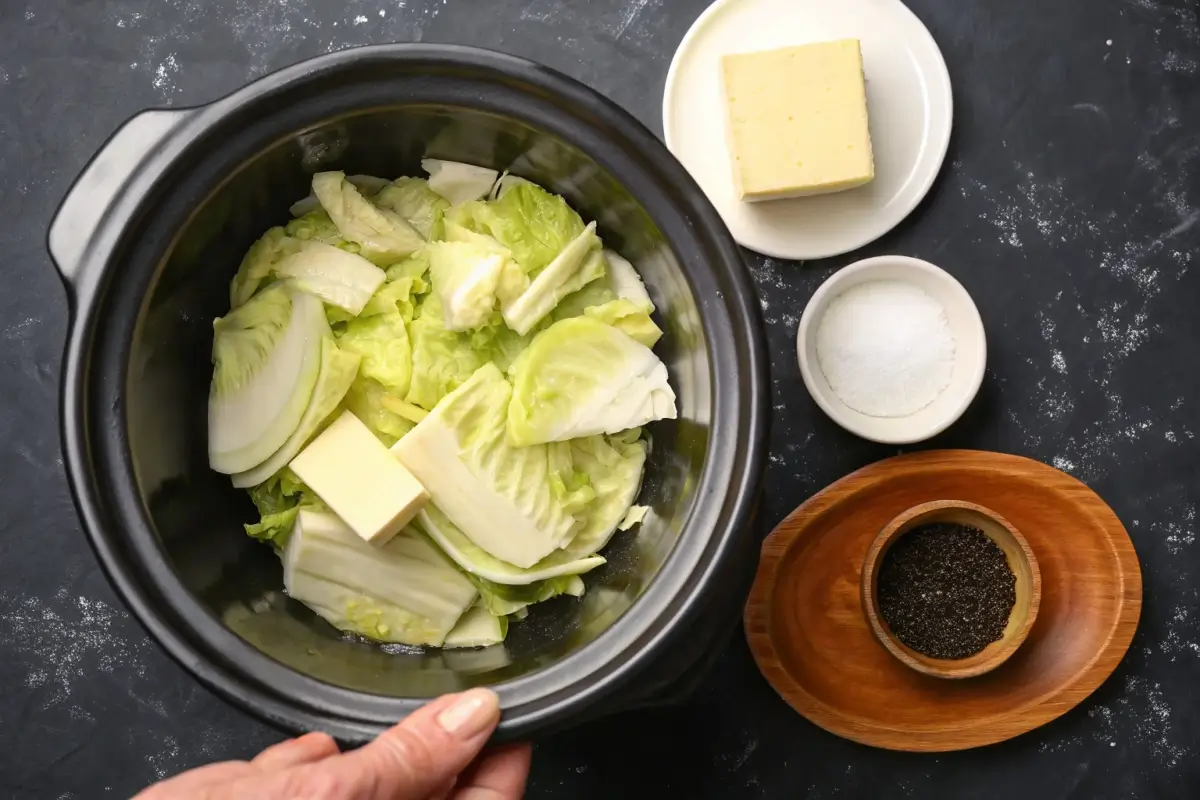 Slow Cooker Braised Cabbage and Bacon Recipe 
