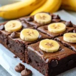 Fudgy Banana Brownies
