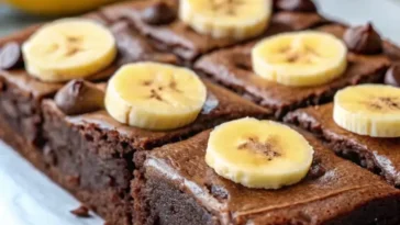 Fudgy Banana Brownies