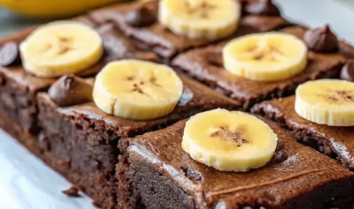 Fudgy Banana Brownies
