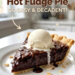 This hot fudge pie is barely more effort than a box of brownies and a hundred times more impressive. One bowl, 25 minutes, and the center stays gooey.