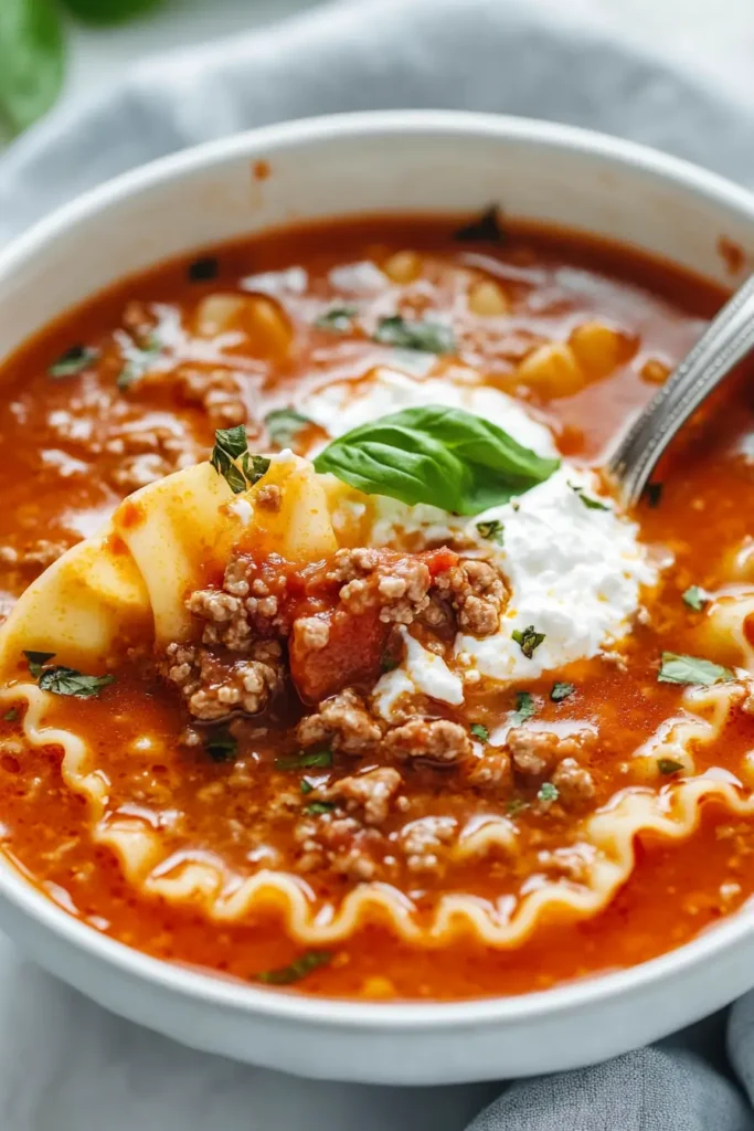 Lasagna Soup