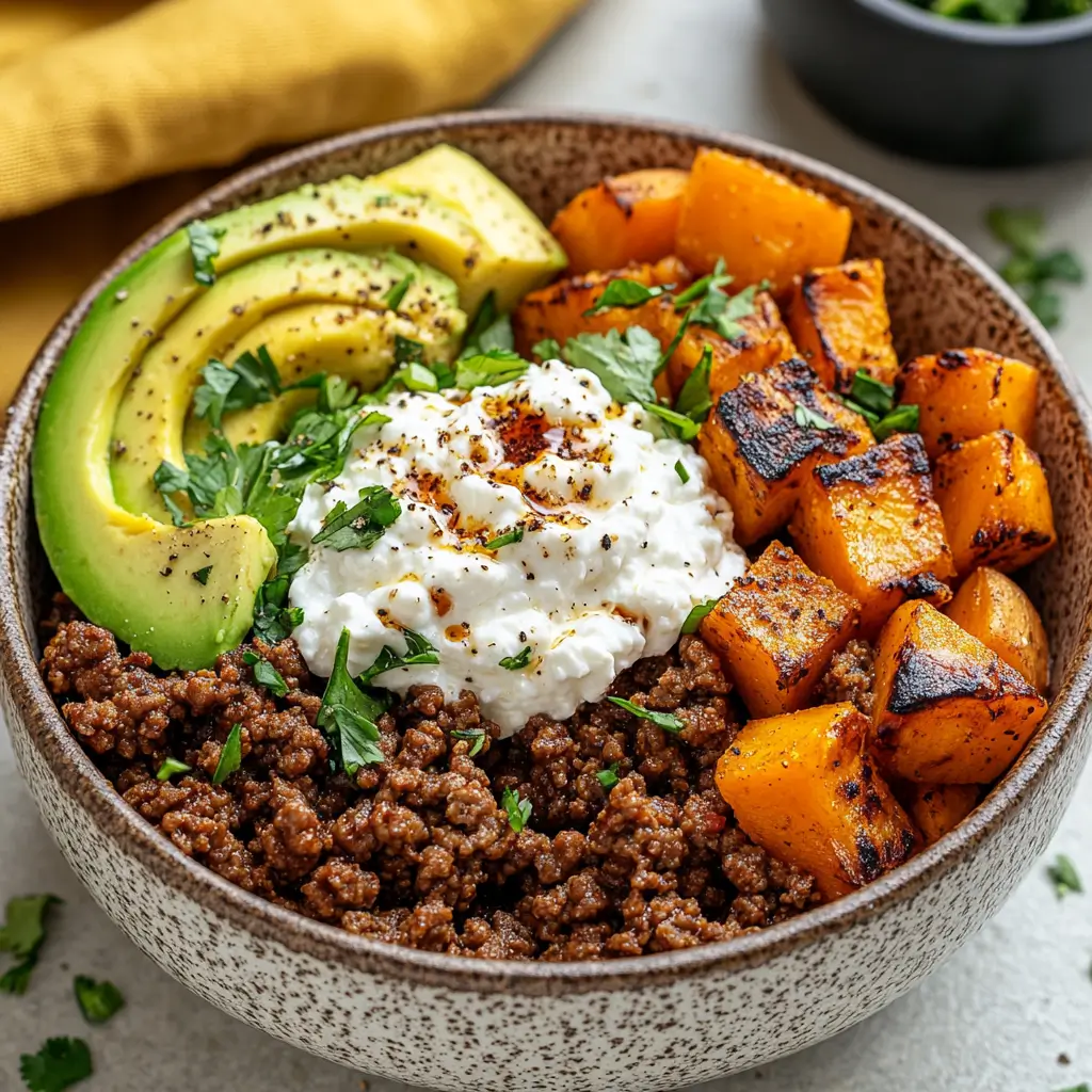 Sweet Potato Cottage Cheese Bowls with Hot Honey2