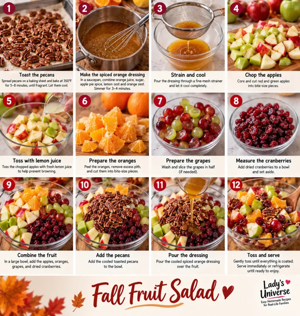 Fall Fruit Salad steps 