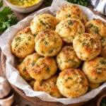 Golden Garlic Herb Biscuit Bites-1