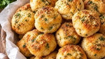 Golden Garlic Herb Biscuit Bites-1